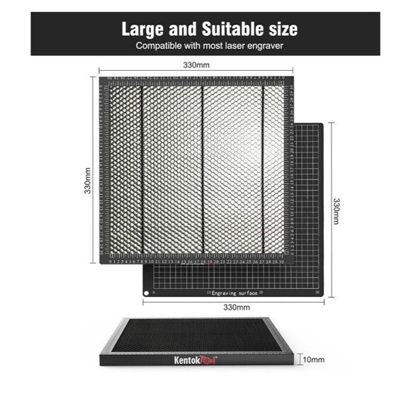 Kentok Tool Honeycomb Work Table Desk Protector 17”x 17” With Metal Tray - Picture 8 of 10